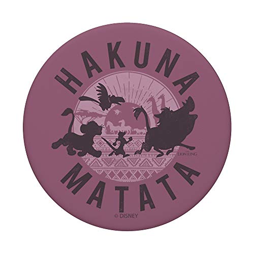 Disney The Lion King Simba Timon Pumbaa Hakuna Matata Purple Popsockets Popgrip: Swappable Grip For Phones & Tablets #TOP2