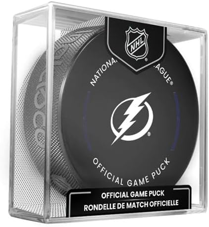 Tampa Bay Official Game Hockey Puck with Holder