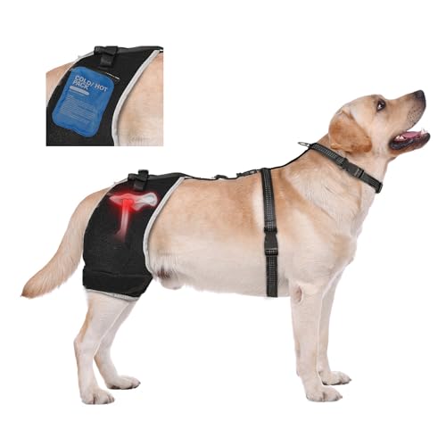 KISFLY Dog Hip Brace with Hot/Cold Pack, Size M