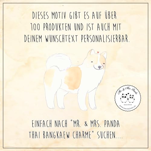 Mr. & Mrs. Panda Postkarte Thai Bangkaew Charme - Geschenk, Hunderassen Eigenschaften, Familienhund, Postkarten, kluges Wesen, Ansichtskarten, einzelkarte, Training, Hunderasse, Ansichtskarte