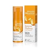 Avalon Organics Facial Serum, Intense Defense with Vitamin C, 1 Oz