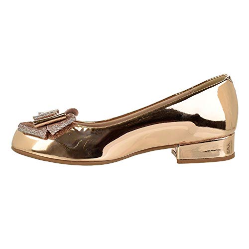 Sapato Menina Molekinha Laço Dourado