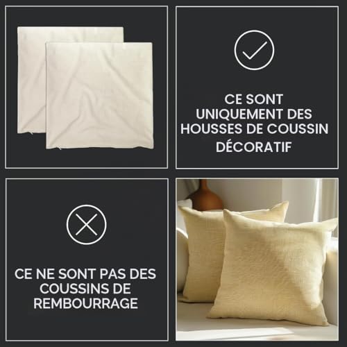 Housse de coussin chenille orange contre les canapés ternes 40x40cm
