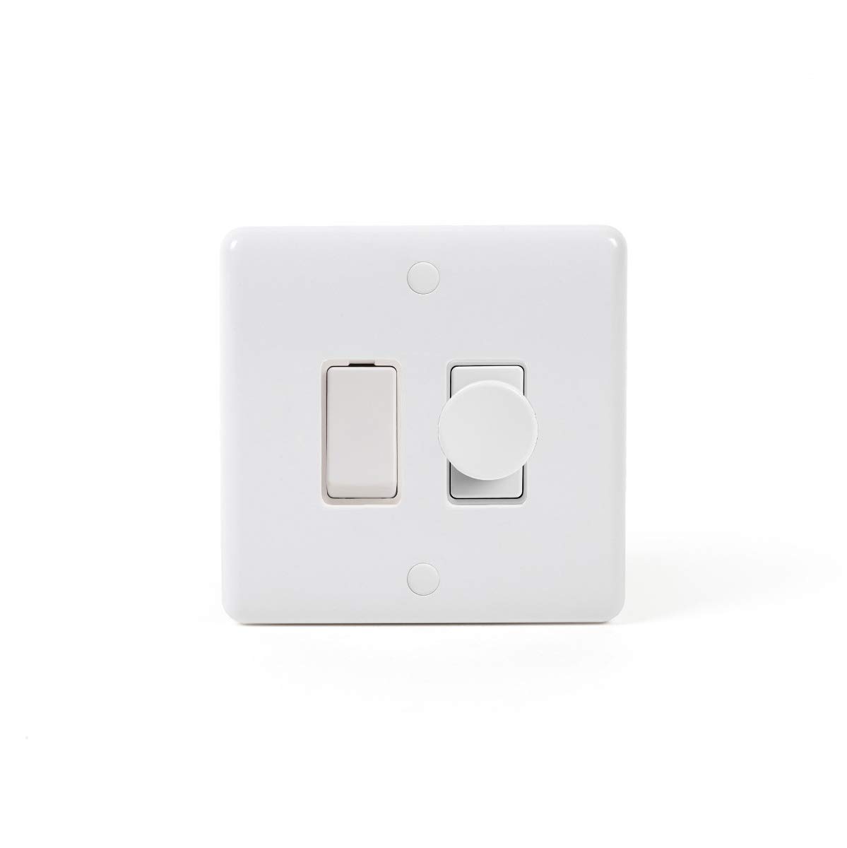Buy Lieber Silk White Dimmer and Rocker Switch Combo (2 Way Switch