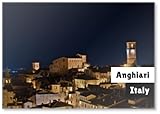 Dimensioni: 53 x 80 mm Anghiari-arezzo, Centro Storico, Calamita da Frigo