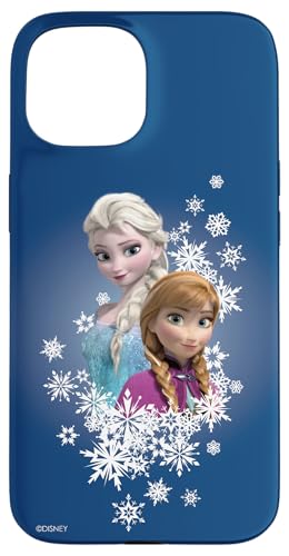 Disney Frozen Anna and Elsa Sisters and Snowflakes Case for iPhone 15
