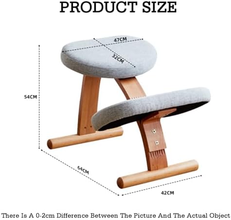 Ergonomic Kneeling Chair with Thick Cushion, Rocking Posture Stool for Improved Back Support, Neck Pain Relief, Enhanced Circulation – Perfect for Office Use