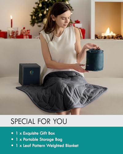 Image of Kaisa Weighted Lap Blanket 3 lbs 23 inch x 29 inch, Cozy Luxury Crystal Velvet Small Weighted Blanket for Adults, Portable Travel Weighted Blanket for Relaxation, All-Season Blanket, Machine Washable, Gray