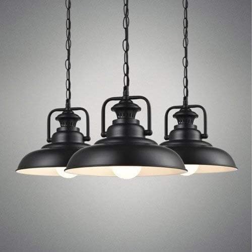 Miniatura 3 de Industrial Wrought Iron Pendant Light with Metal Mesh Shade for Loft-Style Living Room