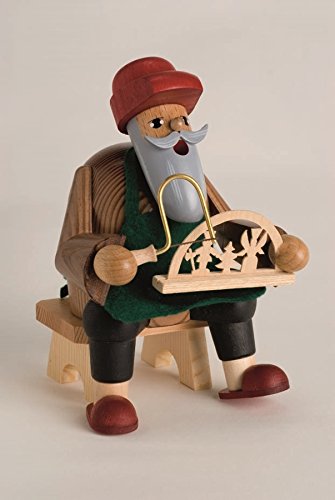 Figurine homme fumeur Rudolphs Schatzkiste 16 cm cadeau bois