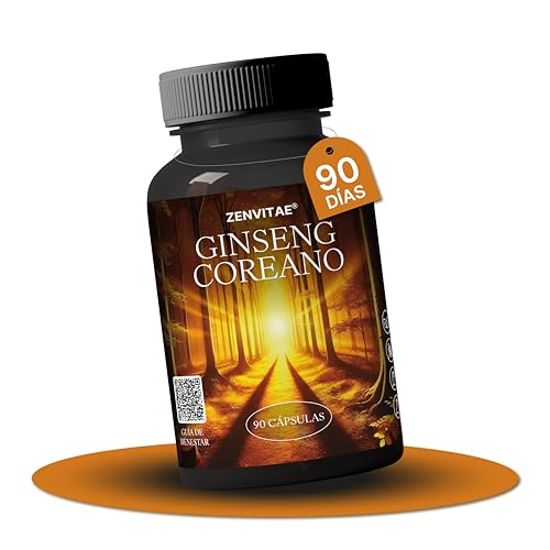 Ginseng rojo Coreano 3.000 mg + GUIA BIENESTAR | Ultraconcentrado 10:1 | | Energía y foco diario | 90 Cápsulas Veganas | 10% ginsenósidos + vitaminas B6 y C