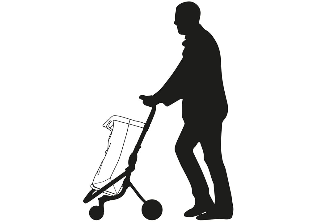 Foppapedretti Help Carrello Spesa, Nero