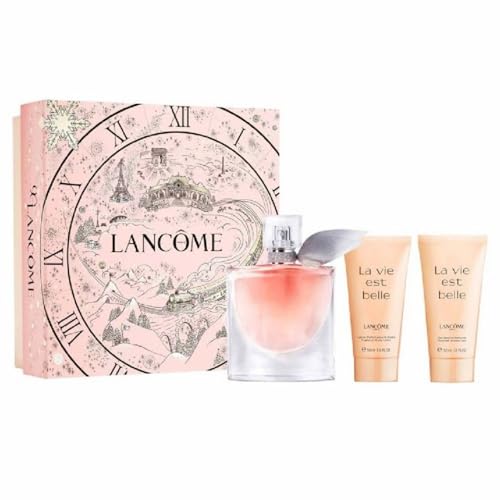 Lancôme La Vie Est Belle Coffret Cadeau Femme Eau de Parfum 30 ml + Crème Corps Parfumée 50 ml + Gel Douche 50 ml