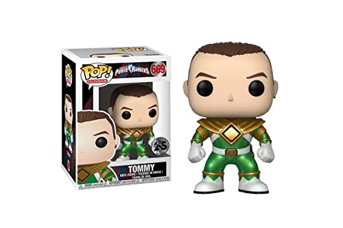 Pop Funko Television Power Rangers: Unmasked Metallic Tommy Collectible Figure, Multicolor