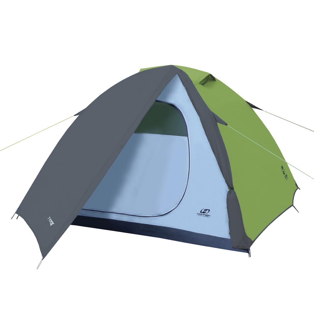 H HANNAH Unisex – namiot dla dorosłych Hannah Tycoon 4 Kişilik Comfort Çadır, Spring Green/Cloudy Gray II