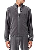 armani jeans jacke damen Versatile and comfortable Emporio Armani Underwear Men\'s Zipped Sweater Ribbed Chenille Sweatshirt, Grey, S