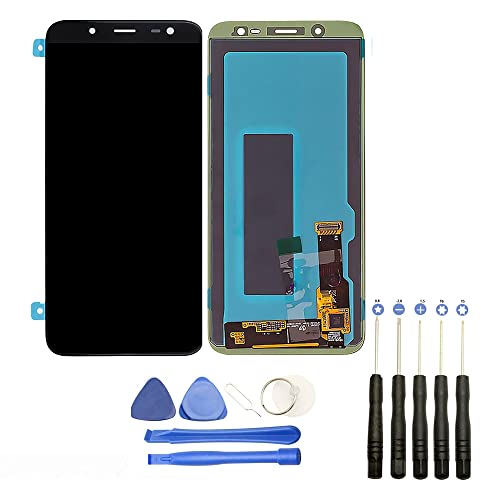 Visiodirect® Ecran Complet: Vitre Tactile + Ecran Compatible avec Samsung Galaxy J6 SM-J600F Or Taille 5.6