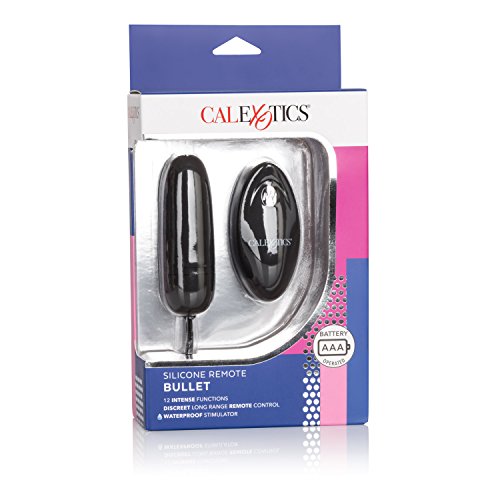 CalExotics Silicone Remote Bullet Vibrator Egg Massager - Black - Image 4