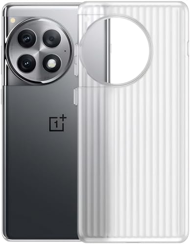 Image of Kapa Wave Frosted Grip Back Cover for OnePlus 12 | Ultra Slim [with Metal Buttons] Matte Finish Back Case (White)