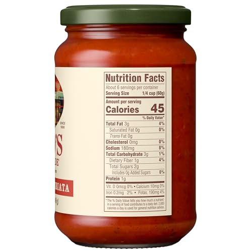 Image of Rao's Homemade Arrabbiata Pizza Sauce Made with Italian Tomatoes, 12.3 oz (Pack of 6)