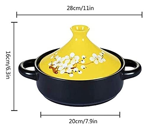 Cosy Trendy Hand Made Moroccan Tagine Pot Lead Free Stew Casserole Slow Cooker Tagine Pot For Home Kitchen 22.5.27 #TOP1