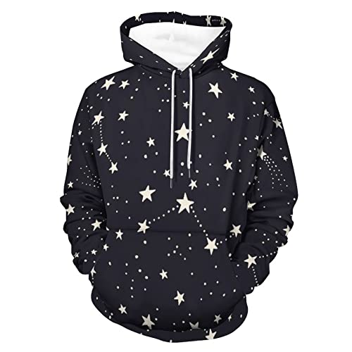 Pull pour homme femme UMENG anti-décoloration style urbain galaxie S