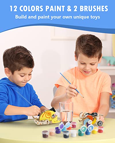 image for Poraxy 5 Set STEM Kits for Kids Ages 8-10, Toys for Ages 8-13, 3D Wood