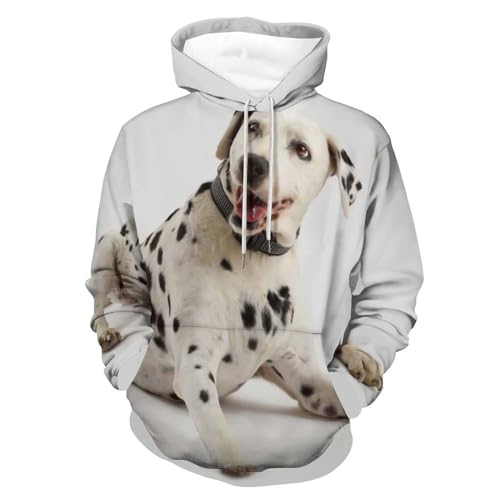 Hoody sweatshirt pull pour homme femme au motif de chien dalmatien