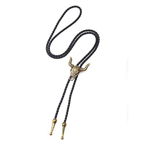 Collier de Danse Fleur Noir et cordon style Cowboy Occidental pour chemise homme chic