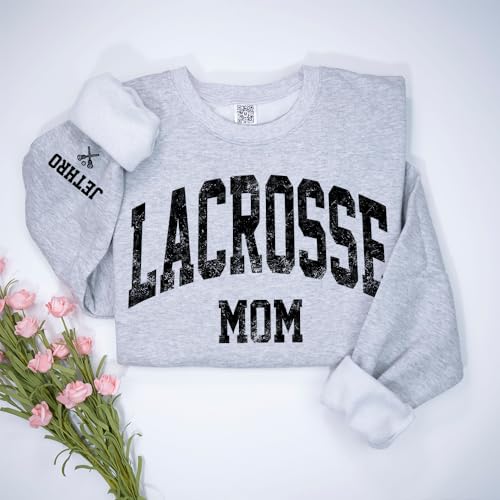 Personalized Lacrosse Mom Shirt, Custom Sport Mom Shirt, Shirt for Lacrosse Mom Lover, Gift for Mom, Support Lacrosse Match Outfit 23