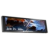 Thermalright Trofeo Vision 9.16 LCD Black 9,16-Zoll Magnet IPS-Display, 1920x480 Auflösung, Magnetisch an Die Oberfläche Des Chassis Angezogen, DIY-Bild-/Videoanzeige