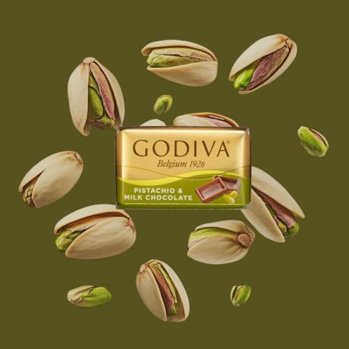 Image of Godiva Chocolate Perfection in Four Napolitains, Milk Chocolate, Dark Chocolate, Milk Hazelnut, and Milk Chocolate Pistachio 225g (From Belgium) By DECADENT FOODS