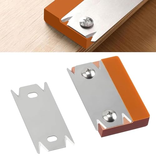 Limeow 1 Ud Cepillo Carpintero,Cepillo Madera,Cepillo Carpintero Manual,Cepilladora Mano,Cepilladora Bordes Manual con 2 Cuchilla de Repuesto para El Cuchillo de Encolar de Madera Pvc Abs (Naranja)