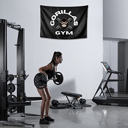Bandiere E Striscioni In Poliestere Da 1,5 X 1,5 M Con Manubri Gorilla Per Esercizi Di Casa E Palestra, Decorazione Per Allenamento Fitness, Decorazione Per Stanza, Camera Da Letto, Esterni, Feste, - 7