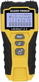 Klein Tools VDV526-200 Cable Tester, LAN Scout Jr. 2 Ethernet Cable Tester for CAT 5e, CAT 6/6A Cables with RJ45 Connections