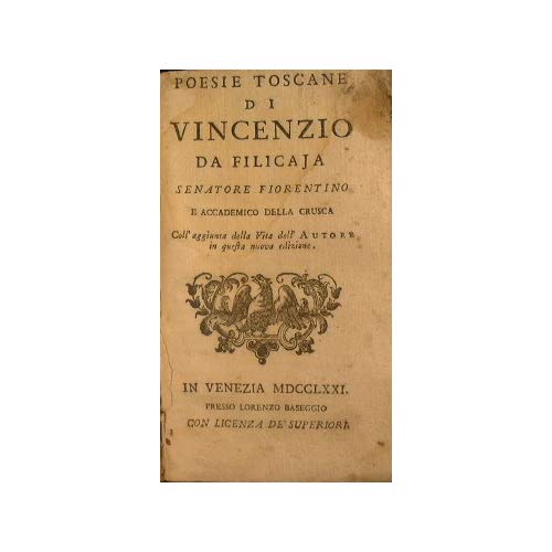 I Libri di Vincenzo da Filicaja da leggere a Gennaio 2022