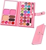 Cosmético para niños, Juguete de Maquillaje, Maquillaje de Juguete para Niña, Set de Maquillaje Niñas, Cosméticos Lavables, Regalo de Princesa para Niñas en Fiesta,Cumpleaños,Navidad (A)