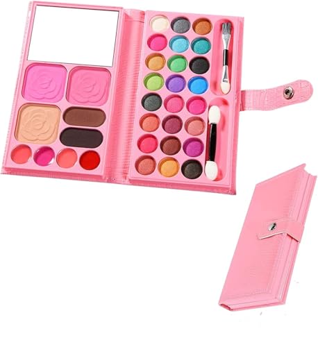 Set de Maquillage pour Enfants, Jouet de Maquillage, Maquillage Jouet Cadeau, Filles Makeup Set, de Maquillage pour Filles,Jeu de rôle Princesse Halloween (A)
