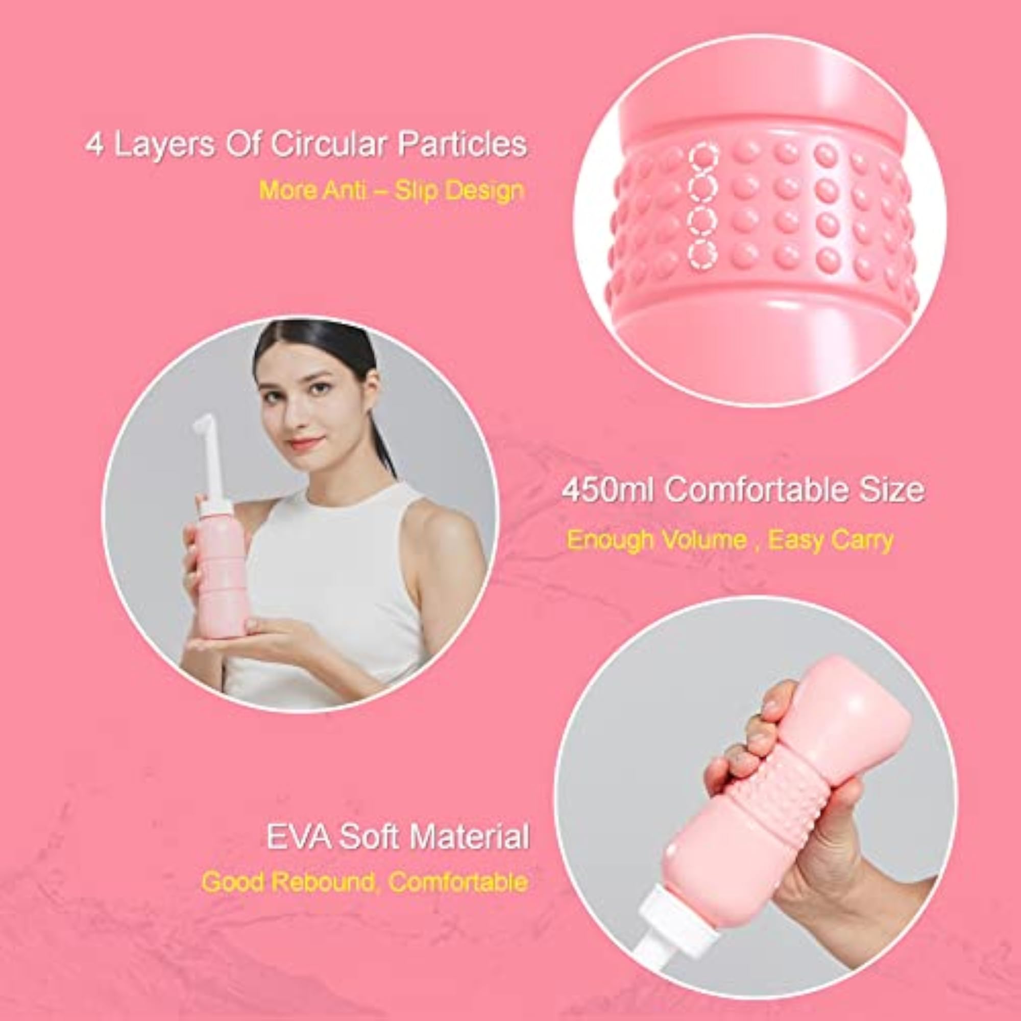 Portable Bidet for Toilet, 450ml Peri Bottle