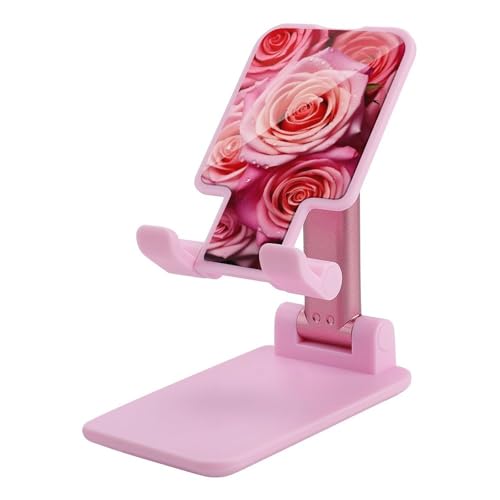 Support de téléphone portable de bureau rose et pliable universel
