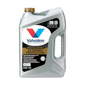 Valvoline Extended Protection Full Synthetic Motor Oil SAE 0W-20 5 Quart
