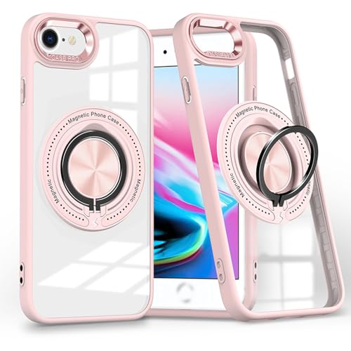 �w�ʃ����O �X�^���h�@�\ �N���A iPhone ��3���� ��2���� iPhone8 iPhone7 �p �P�[�X �J�����g���^���b�N TPU �N���APC �ϏՌ� ���^ �y�� �A�C�t�H�� SE3 SE2 �J�o�[ �X�g���b�v�z�[�� �ԍڃz���_�[ Magsafe�A