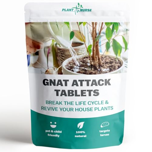 Fungus Gnat Control Gnat Attack Tablets Natural Pesticide-Free Solution for Effective Fungus Gnat & Larvae Control.