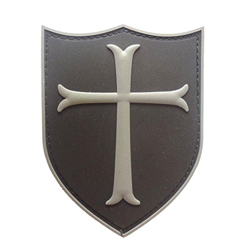 2AFTER1 Navy Seals PVC 3D Rubber Fastener Patch Crusader Cross Socom Nswdg Morale Insignia