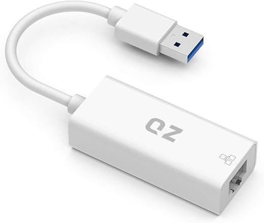 QZ USB 3.1 Ethernet Adapter, USB to LAN Converter, Ethernet to USB, RJ45 USB 3.1