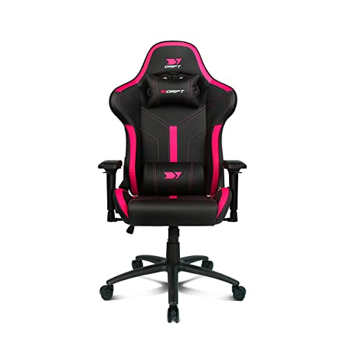 Sillas Gaming Rosa y Negra Marca DRIFT GAMING