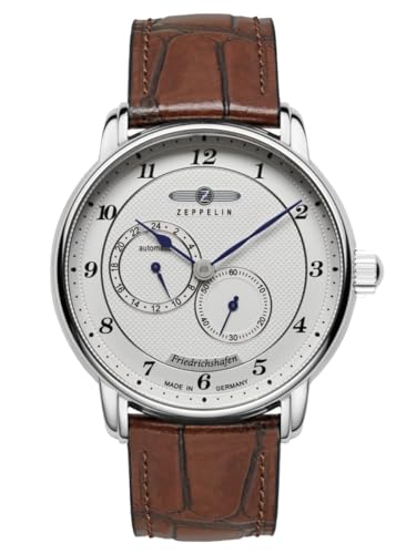 Zeppelin 8568-1 montre automatique de luxe pour homme boîtier acier et verre minéral