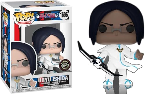 Funko Uryu Ishida with Heilig Bogen Bow + Protector: Bleach Pop! Animation Vinyl Figure (Gift Set Bundled with ToyBop Brand Box Protector Collector Case) (Uryu Ishida Glow in The Dark Chase)