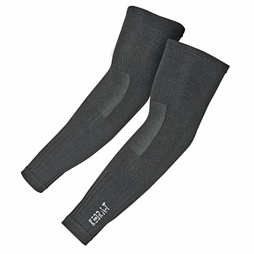 KEDRA-T MADE IN ITALY - Manicotti Copri Braccia Seamless Senza Cuciture - A compressione - Uomo/Donna - Basket Pallavolo Calcio Ciclismo Golf Crossfit Outodoor Escursionismo (TG 2 - M/L)
