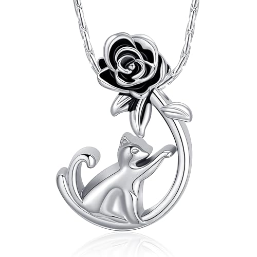 Bijou souvenir chat : pendentif rose cinéraire pour surmonter le deuil
